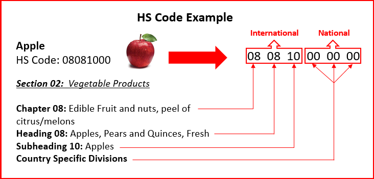 ساختار تعرفه کالا یا HS کد: